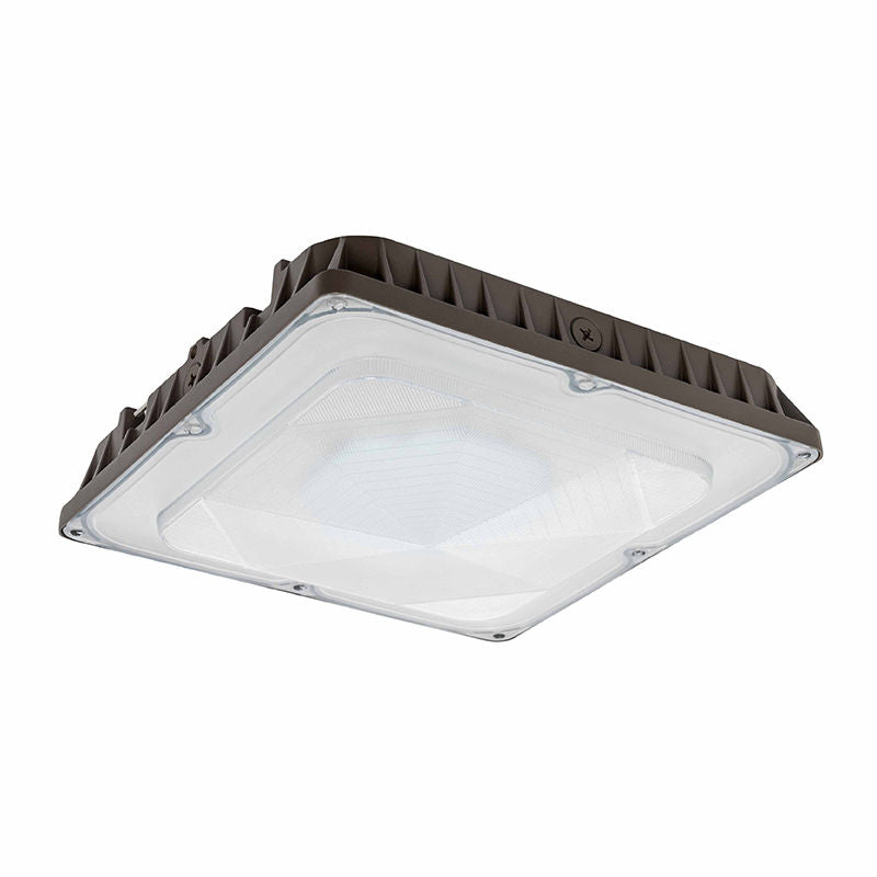Westgate CDLX-LG-30-80W-50K LED Power Adjustable Low Profile Canopy/Garage Light - Bronze