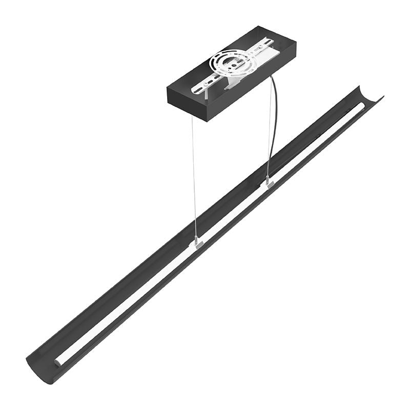 Westgate SCP-8FT-40-60W-MCTP-BK 8' Euro-Design Suspended Linear Light-Power & CCT Selectable Direct or Indirect - Sandy Black