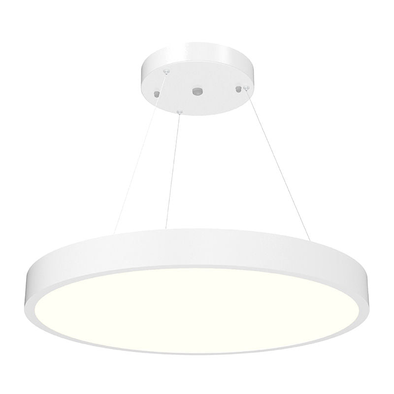 Westgate SCR-24D-50K-D LED Architectural Round Suspended Up/Down Panel Light - Sandy White