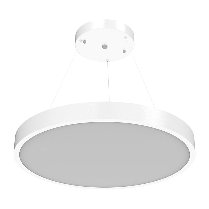 Westgate SCR-24D-50K-D LED Architectural Round Suspended Up/Down Panel Light - Sandy White