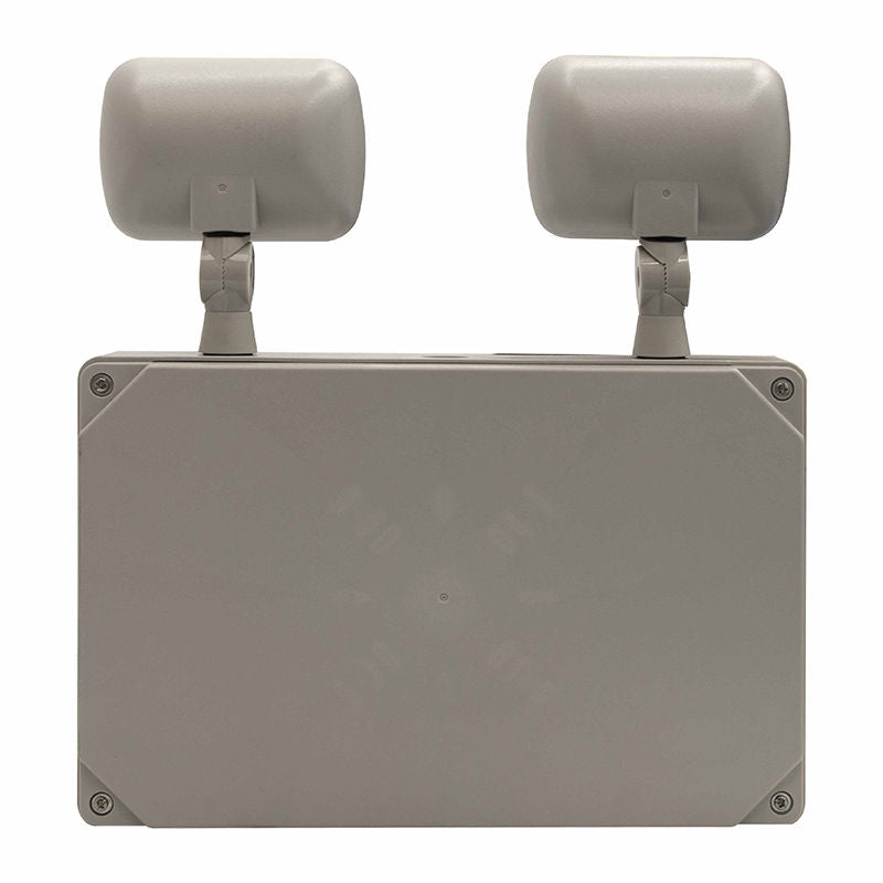 Westgate XT-CLWP-GG-EM LED Exit & LED Emergency Light, Universal Single Face, Green, Gray Housing