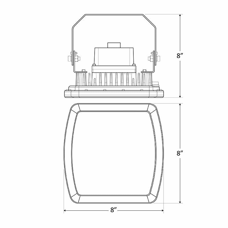 Westgate EXPF-30W-60K Hazardous Location Flood/Highbay Light Outdoor Lighting - Grey