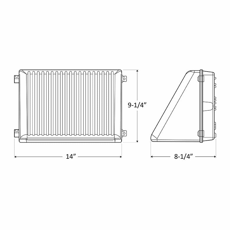 Westgate LWP2-SERIES 50W 3000K LED Full Cutoff Wall Pack - Dark Bronze