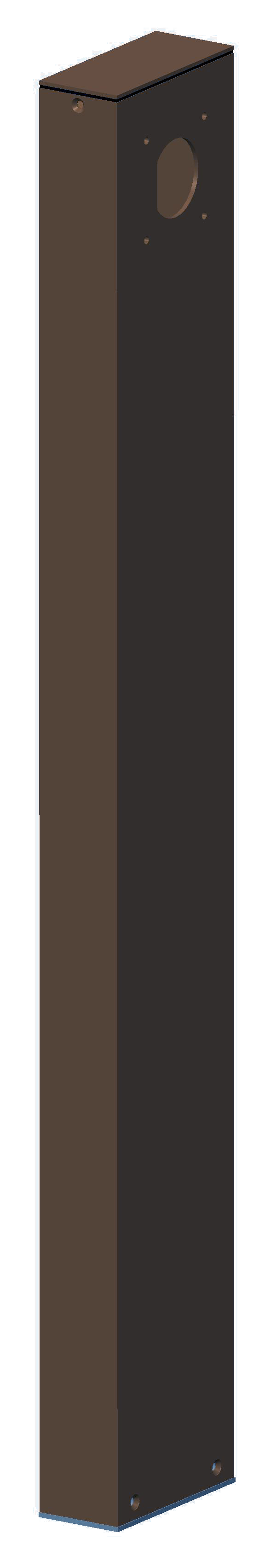 Westgate WMS-POST1-36 36" One side optional Post Outdoor Lighting - Dark Bronze