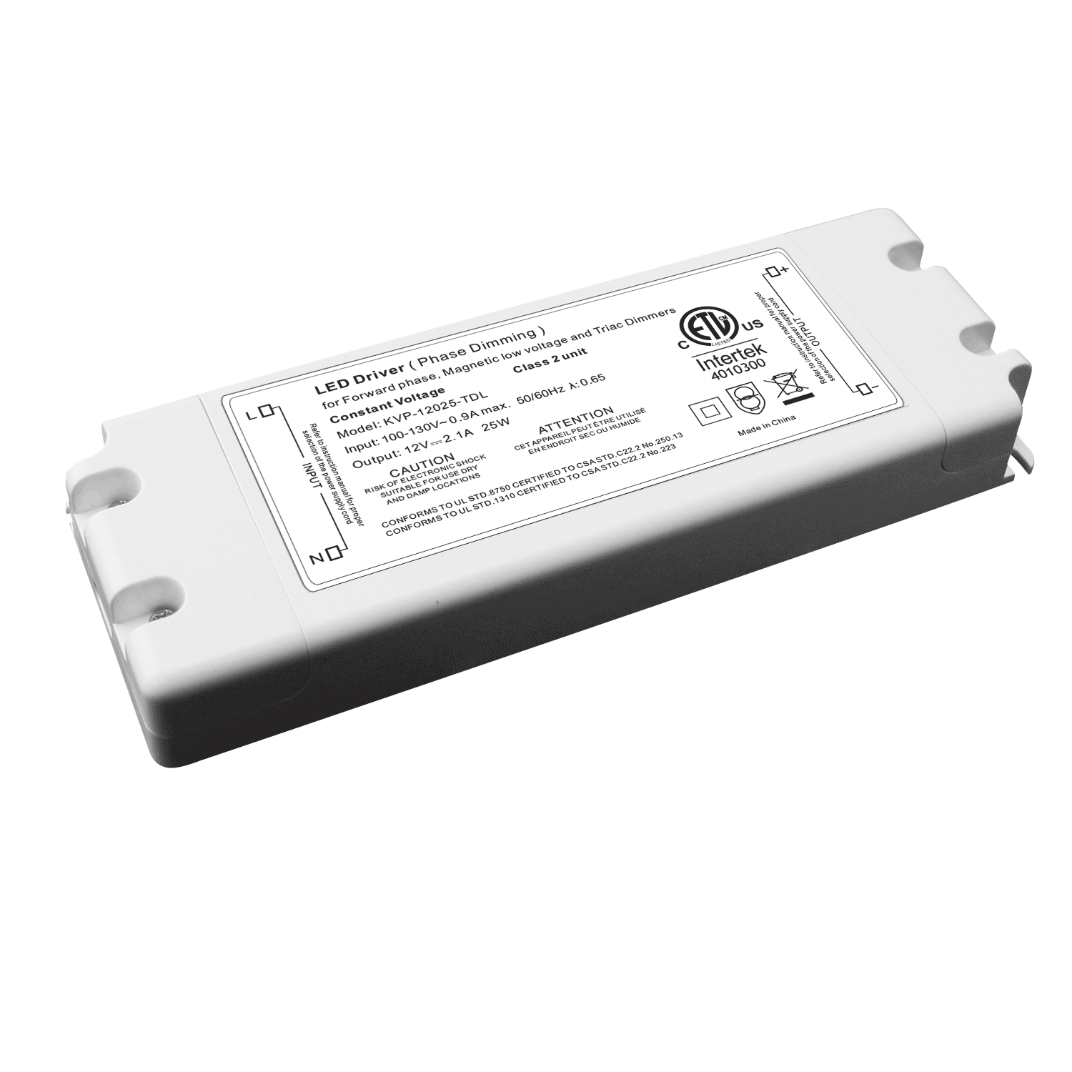 Westgate PL12-HWDR-25W-D 25W Hardwire or Plug-in Driver For Puck/Strip Light