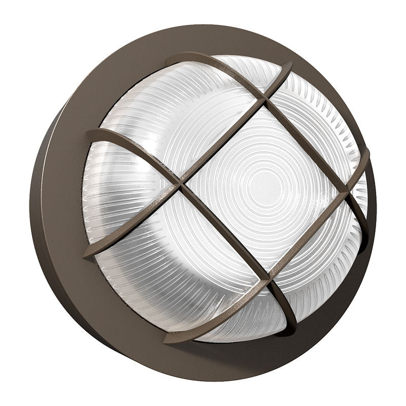 Westgate BKRD-15W-MCTP-BR-P Power & CCT Selectable Round Bulkheads with Photocell, 9W/12W/15W, 30K/40K/50K - Bronze