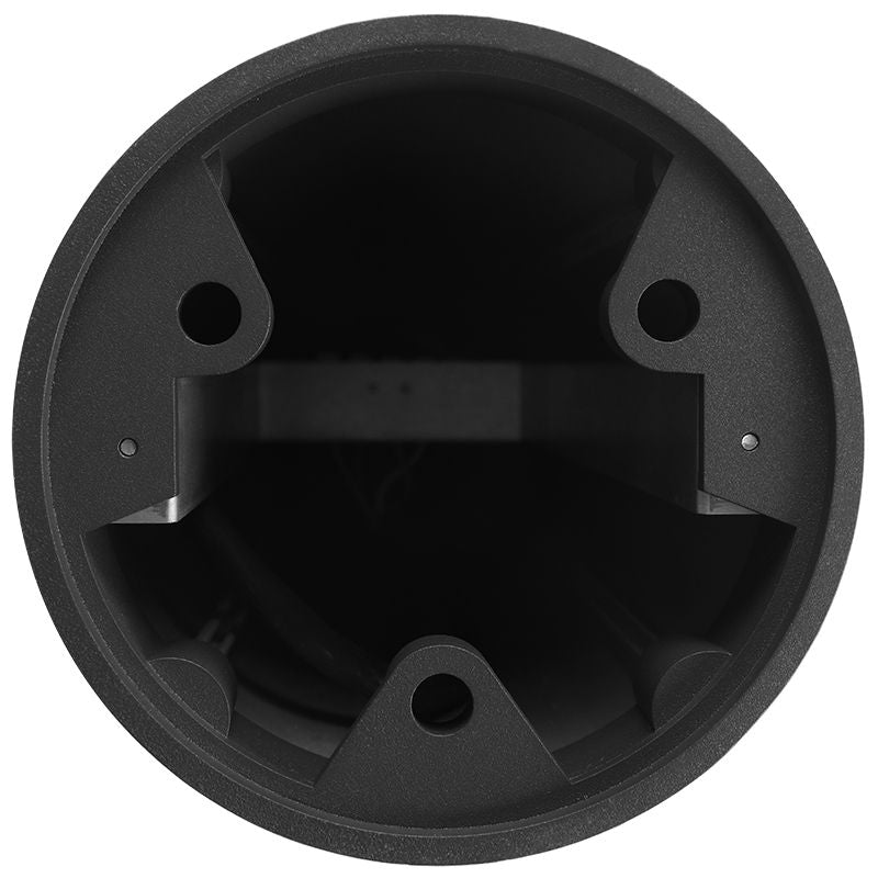 Westgate BOL-44-R-C-F-MCTP-BK Bollard 44" Round Dome Top Cone Frost Lens - Black