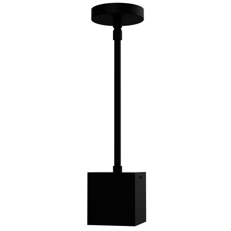 Westgate CMCS4S-MCTP-DD-BK 1"-4" Square Architectural Ceiling Cylinder Light - Black