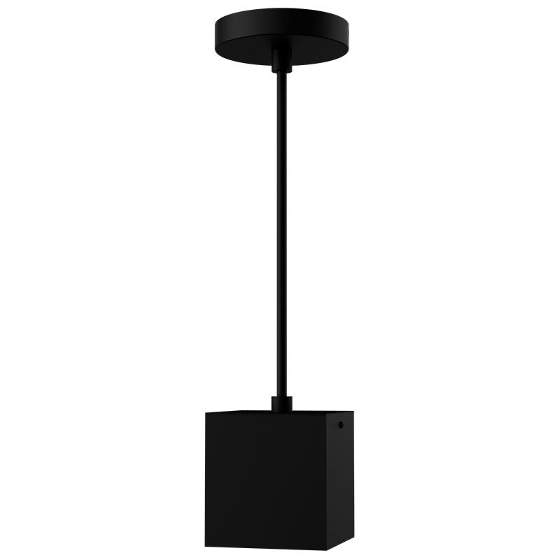 Westgate CMCS4S-MCTP-DD-BK 1"-4" Square Architectural Ceiling Cylinder Light - Black
