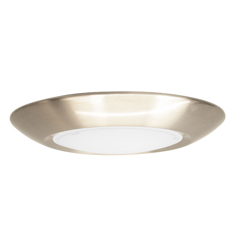 Westgate DLSE6-MCT5-BN 6" LED Economy Disk Light - Brushed Nickel