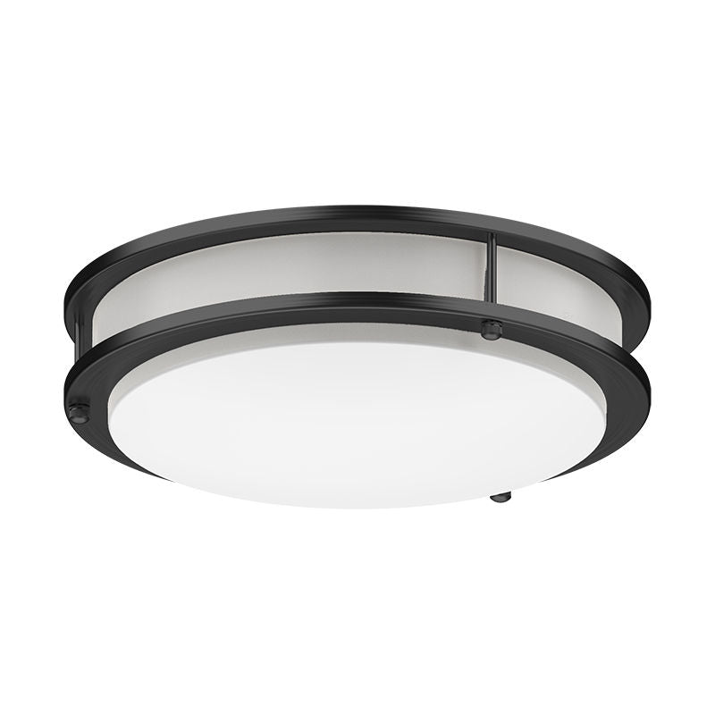 Westgate FDL-14-MCT5-BK LED 5cct Double Ring Flush Mount, 20W, 27K/30K/35K/40K/50K, 20W, 27K/30K/35K/40K/50K - Brushed Nickel