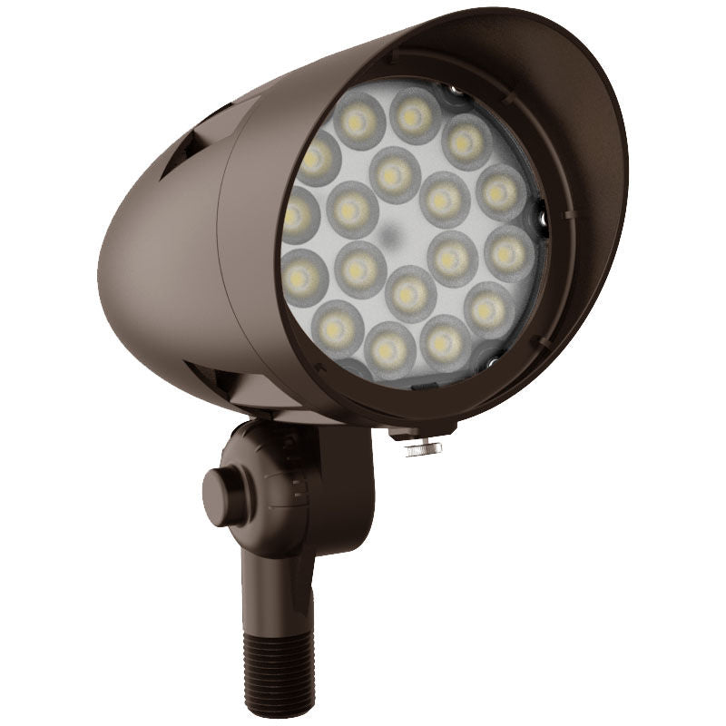 Westgate FLDX-MD-10-30W-50K-BR 120-277V Spec Series LED X-Gen Bullet Flood Light - Dark Bronze