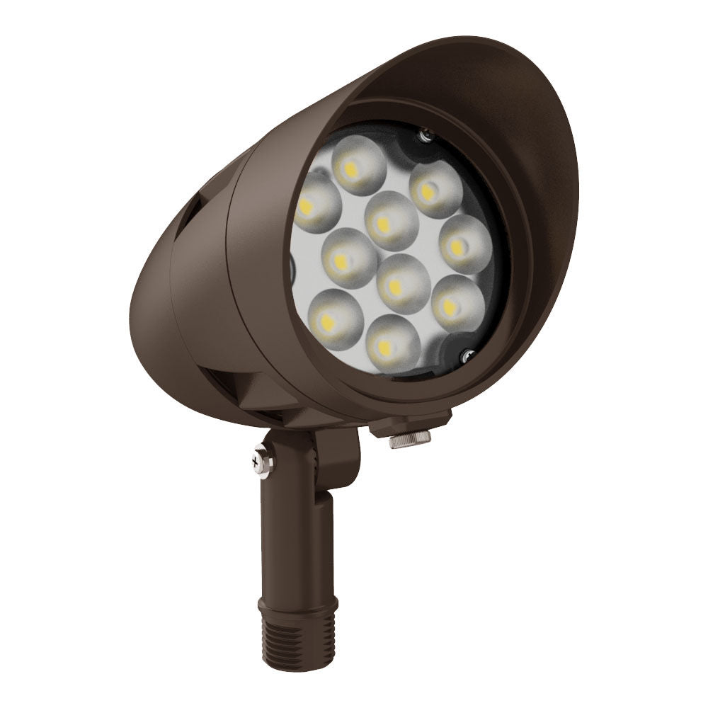 Westgate FLDX-SM-15W-50K-BR 120-277V Spec Series LED X-Gen Bullet Flood Light - Dark Bronze