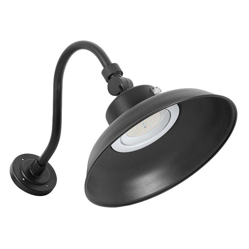 Westgate GNB-40W-MCT-BK-P 3CCT Gooseneck Barn Light, 40W, 30K/40K/50K - Black