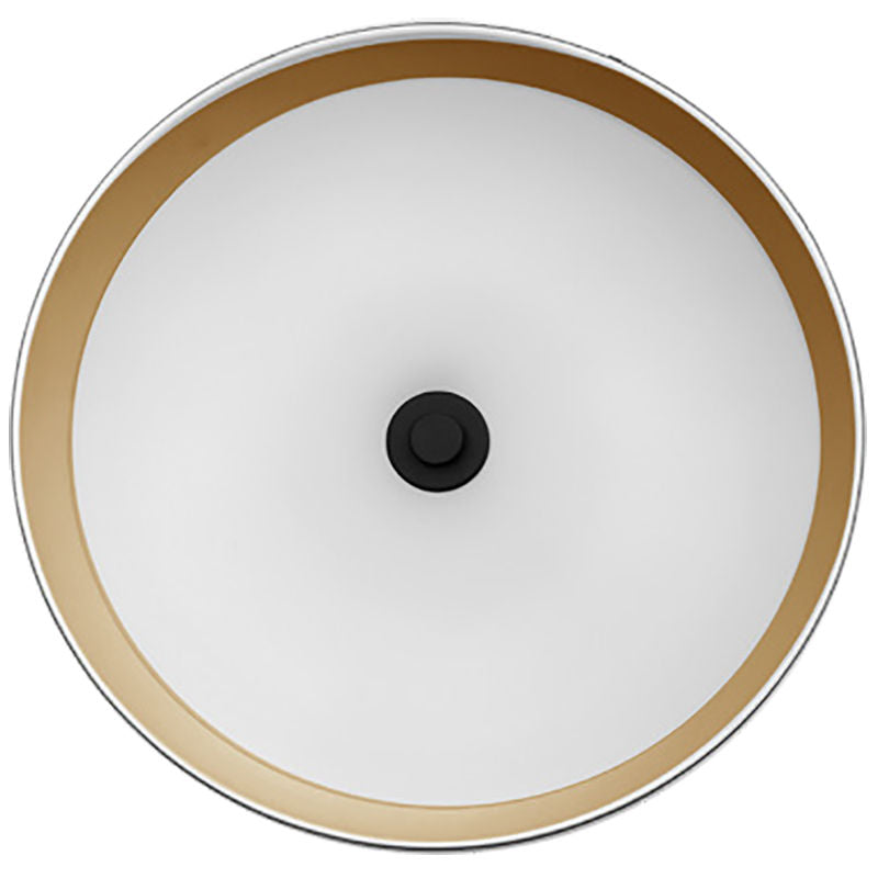 Westgate LCFP-MCT5-BG 24" Integrated LED Pan Pendant with 6' Adjustable Rod/Gold - Black/Gold