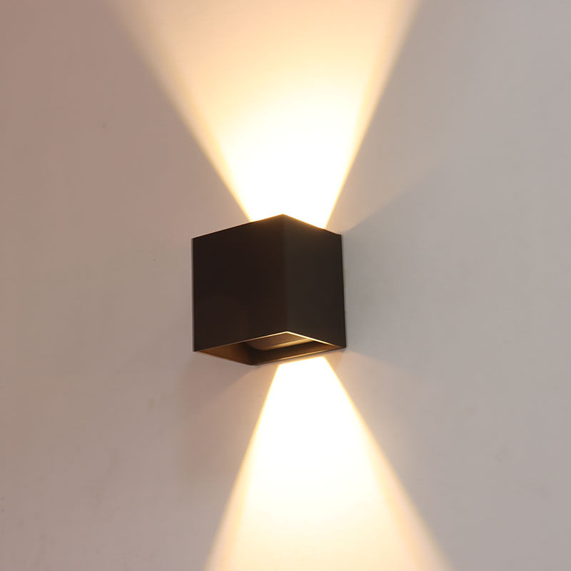 Westgate LRS-Q-MCT5-SERIES 15W Wall Cube with Adj Beam Angle Up/Down Light - Bronze
