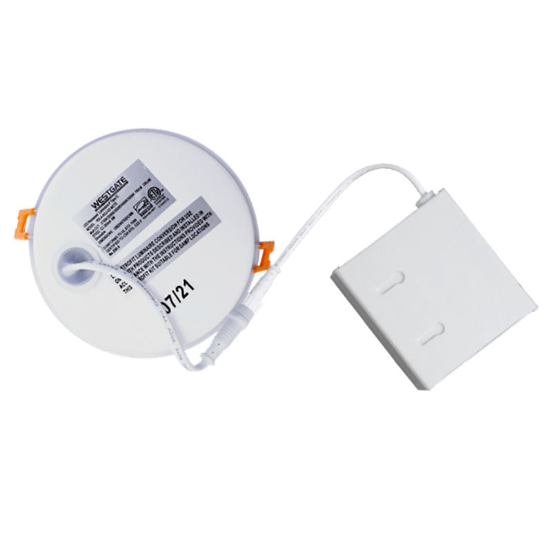 Westgate RSL4-ADJ-MCT5-WP 4" LED Ultra Slim Recessed Lights with Wet Location - White