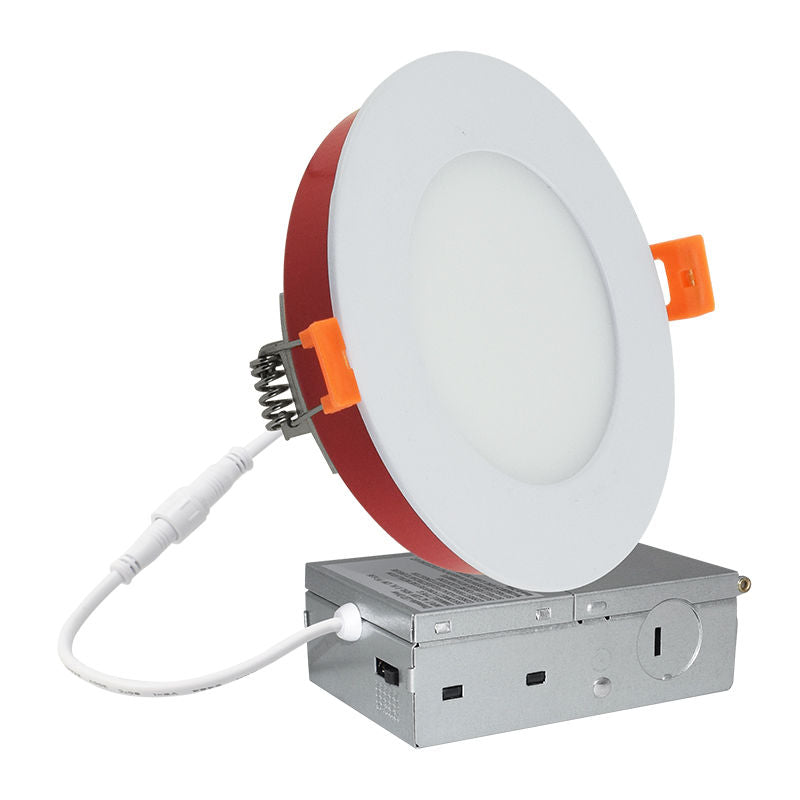 Westgate RSL4-MCT5-FR Fire Rated Slim Wafer Recessed Light, 9W 27K/30K/35K/40K/50K - Red/White