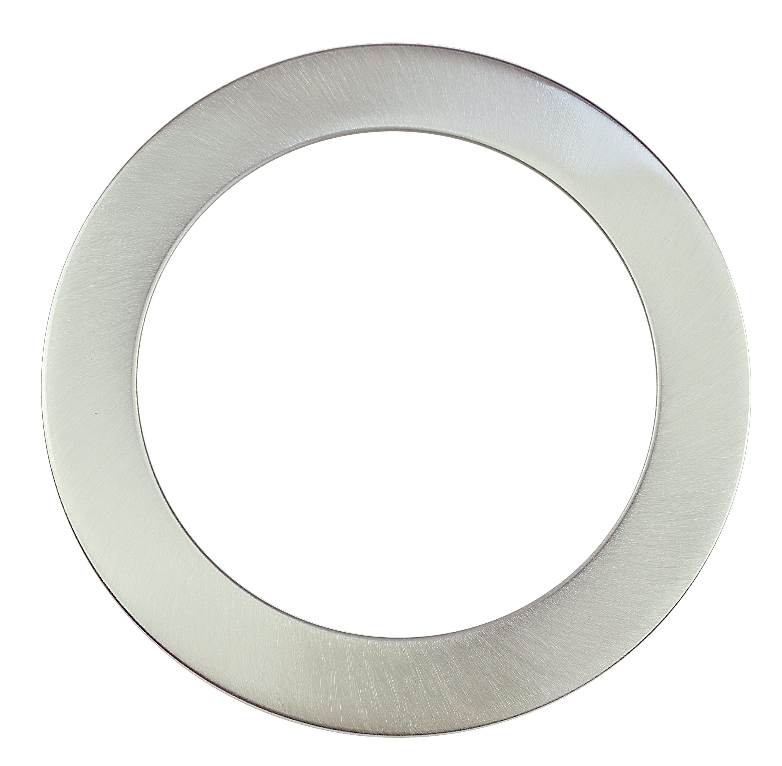 Westgate FML-R10-TRM-BN 10" Round Architectural Die-Cast LED Flush Mount Fixture Trim Residential Lighting - Brushed Nickel