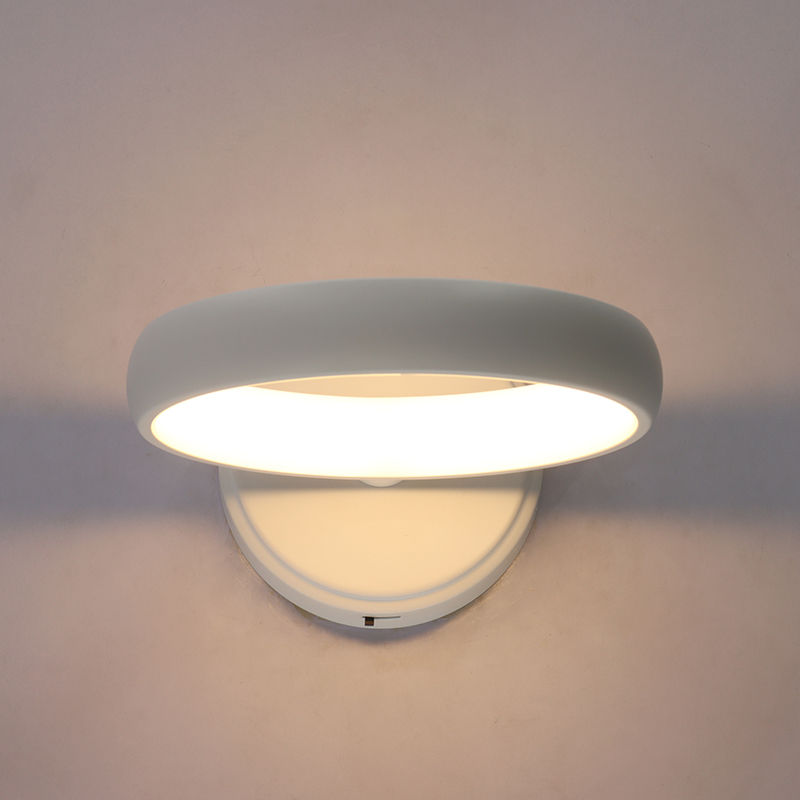 Westgate SCRH-WS-BK 8in Hollow Circle Wall Sconce10w 500lm Dim - Black