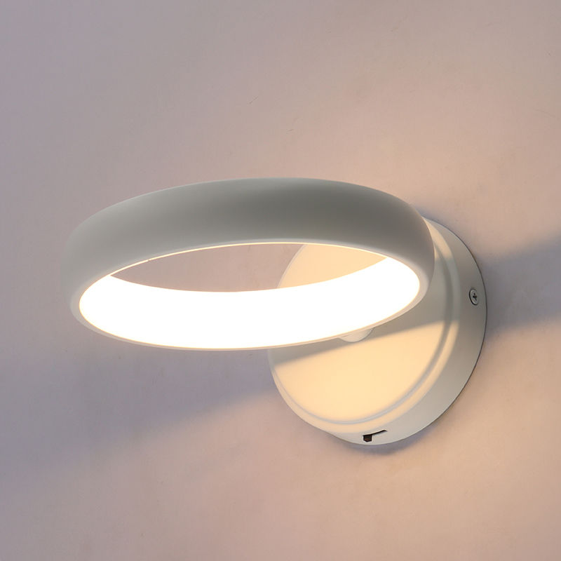 Westgate SCRH-WS-BK 8in Hollow Circle Wall Sconce10w 500lm Dim - Black