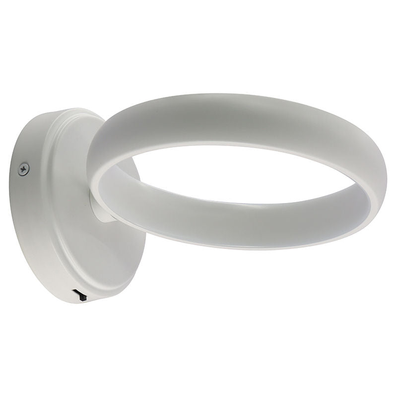 Westgate SCRH-WS-BK 8in Hollow Circle Wall Sconce10w 500lm Dim - Black