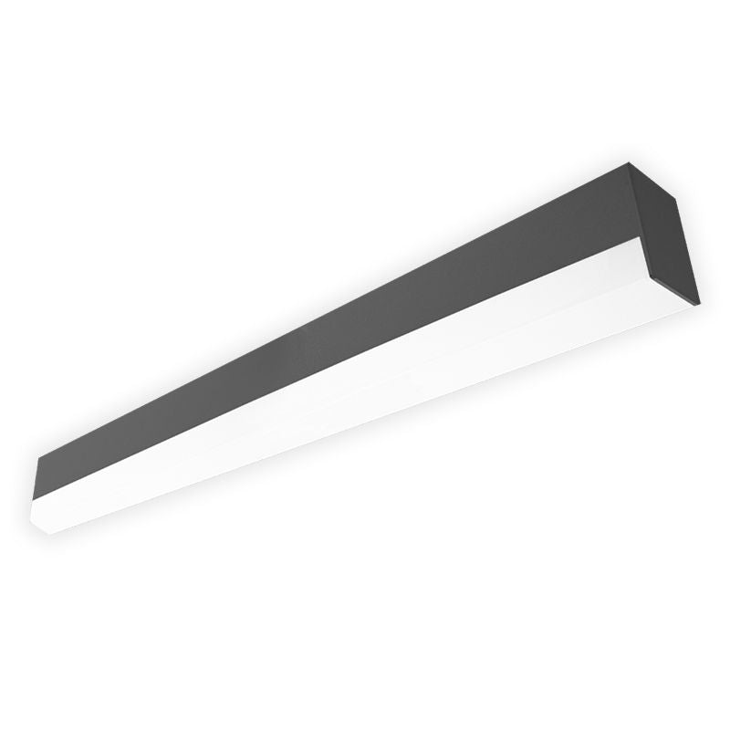 Westgate SCX-6FT-60W-MCT4-D-DL-BK 6' LED 2-3/4" Black Superior Architectural Seamless Linear Light with Drop Lens - Black