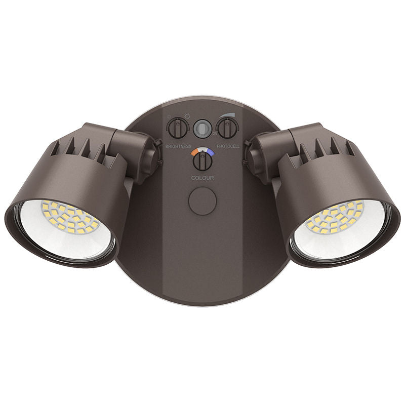 Westgate SLX-2H-MCTP-BR-D No-Sensor Dimmable X-Gen Advance Security Light - Bronze