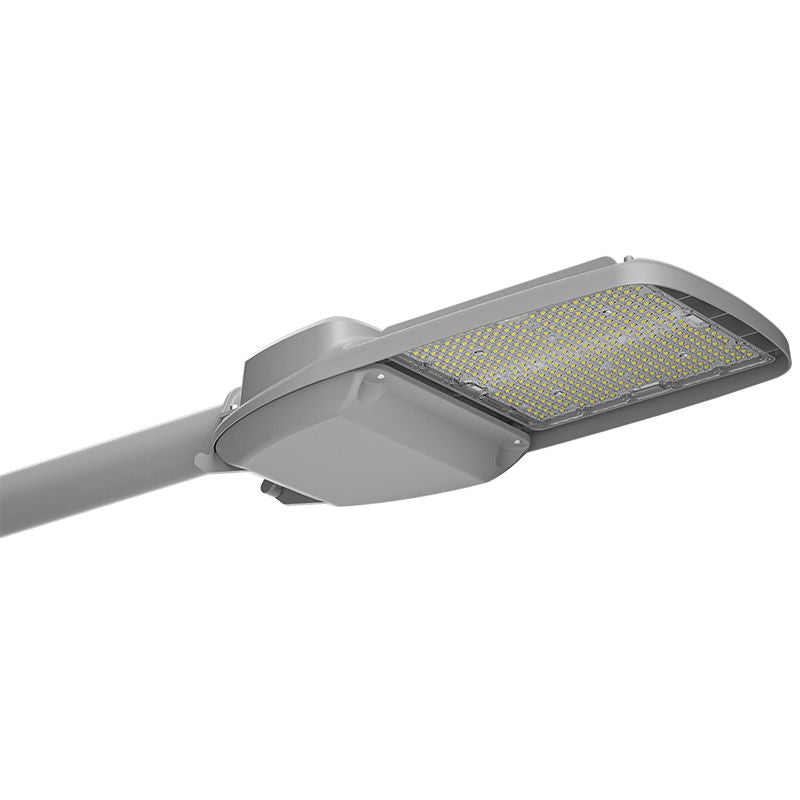 Westgate STL4-50-150W-50K-480V LED Street/Roadway Light with NEMA Twist-Lock Photocell Socket - Light Grey