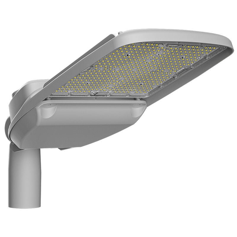 Westgate STL4-80-200W-30K-480V LED Street/Roadway Light with NEMA Twist-Lock Photocell Socket - Light Grey