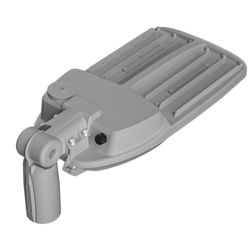 Westgate STL4-50-150W-30K-480V LED Street/Roadway Light with NEMA Twist-Lock Photocell Socket - Light Grey