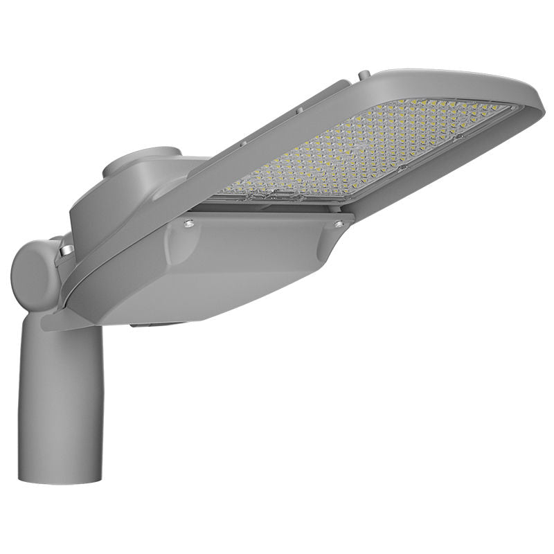 Westgate STL4-30-100W-50K-480V LED Street/Roadway Light with NEMA Twist-Lock Photocell Socket - Light Grey