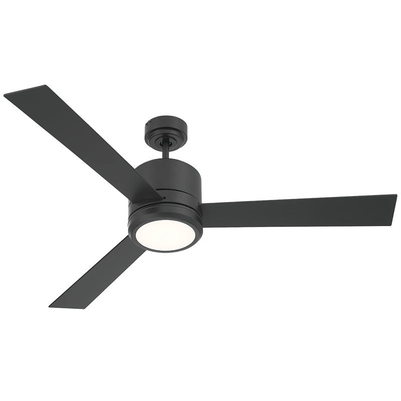 Westgate WFL-116-WS-3B-52-30K-BK-BK 52" Plywood 3-Blade Ceiling Fan & Light - Black
