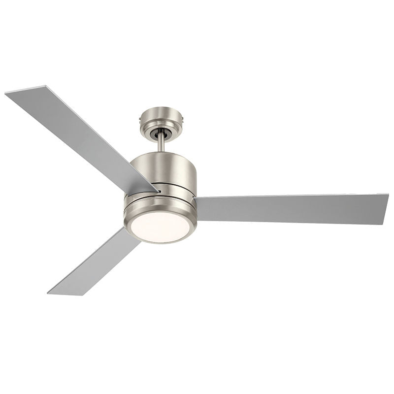 Westgate WFL-116-WS-3B-52-30K-BN-RWS 52" Plywood 3-Blade Ceiling Fan & Light - Brush Nickel and Reversible Rosewood/Silver Oak