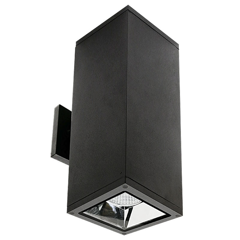 Westgate WMCS5-UDL-MCT-BK-DD LED MCT Square Wall Mount Cylinder Light - Black