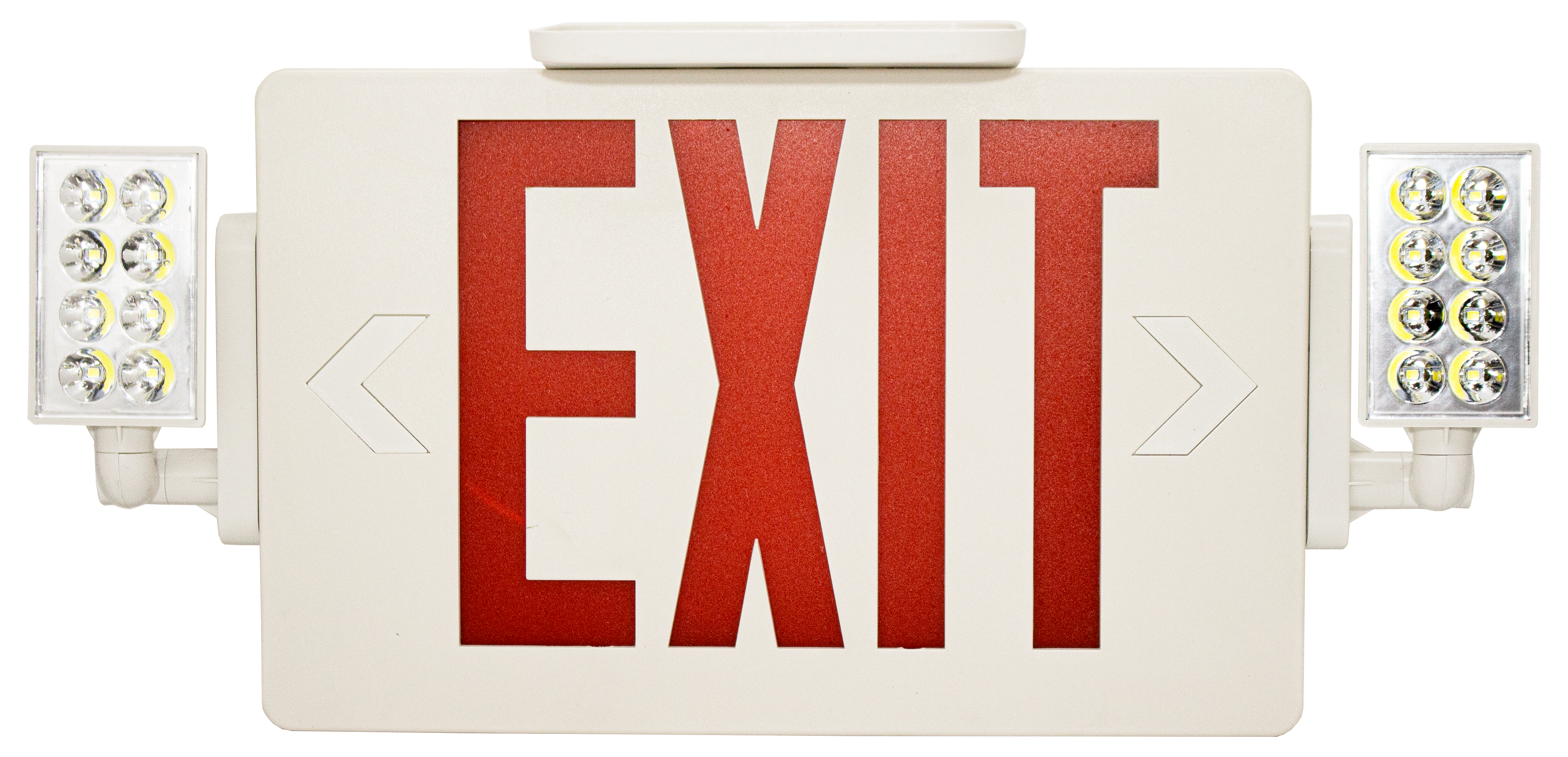 Westgate XTSL-CL-GW, Super Slim White LED Exit Sign With Adjustable LED Heads, 120-277V - White