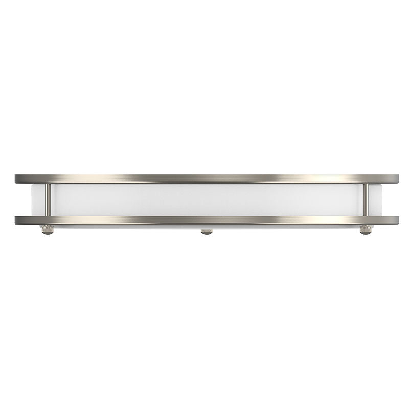 Westgate FDLS-12-MCT5 12" Slim Double-Ring Flush Mount Light - Brushed Nickel