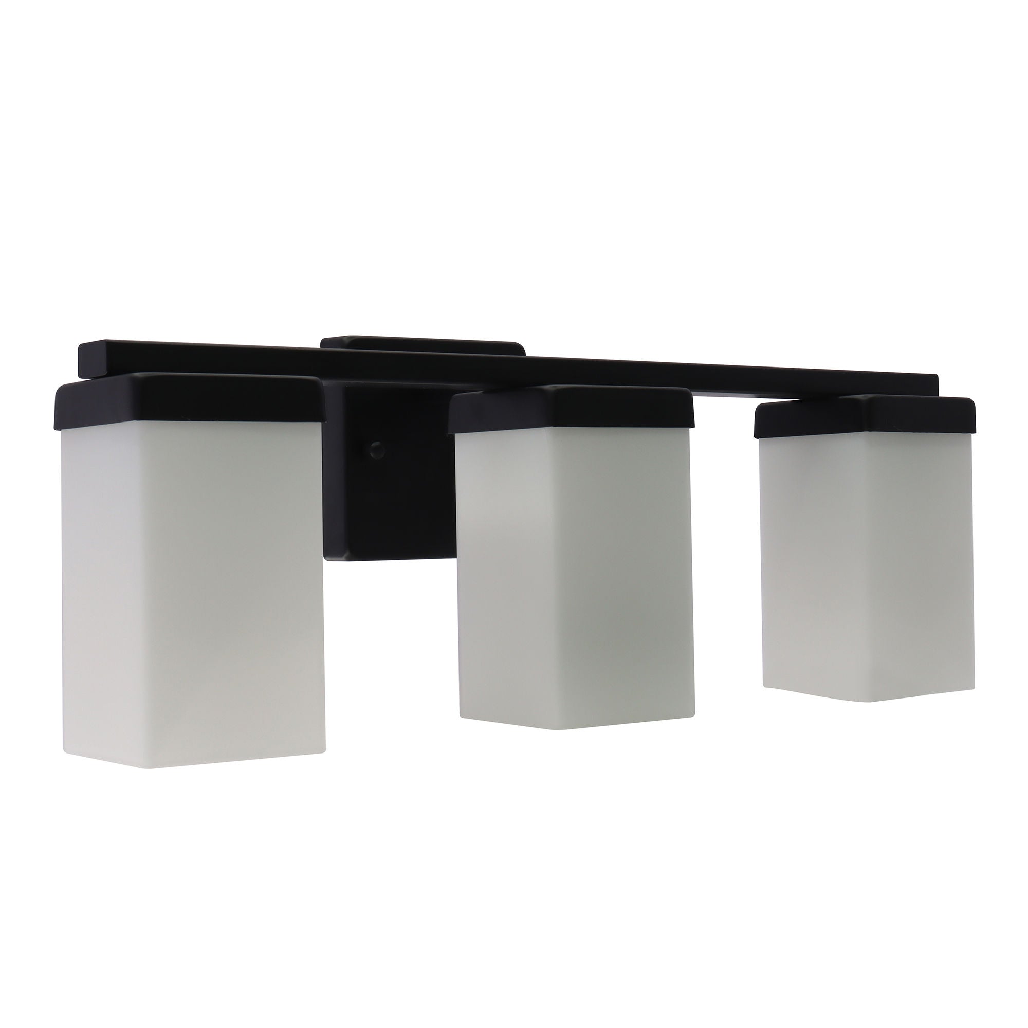 Westgate VLM-E26-3L-BK 3-Lamp E26 Lamp-Ready Vanity Light, 60W, 120VAC/60Hz - Black Finish