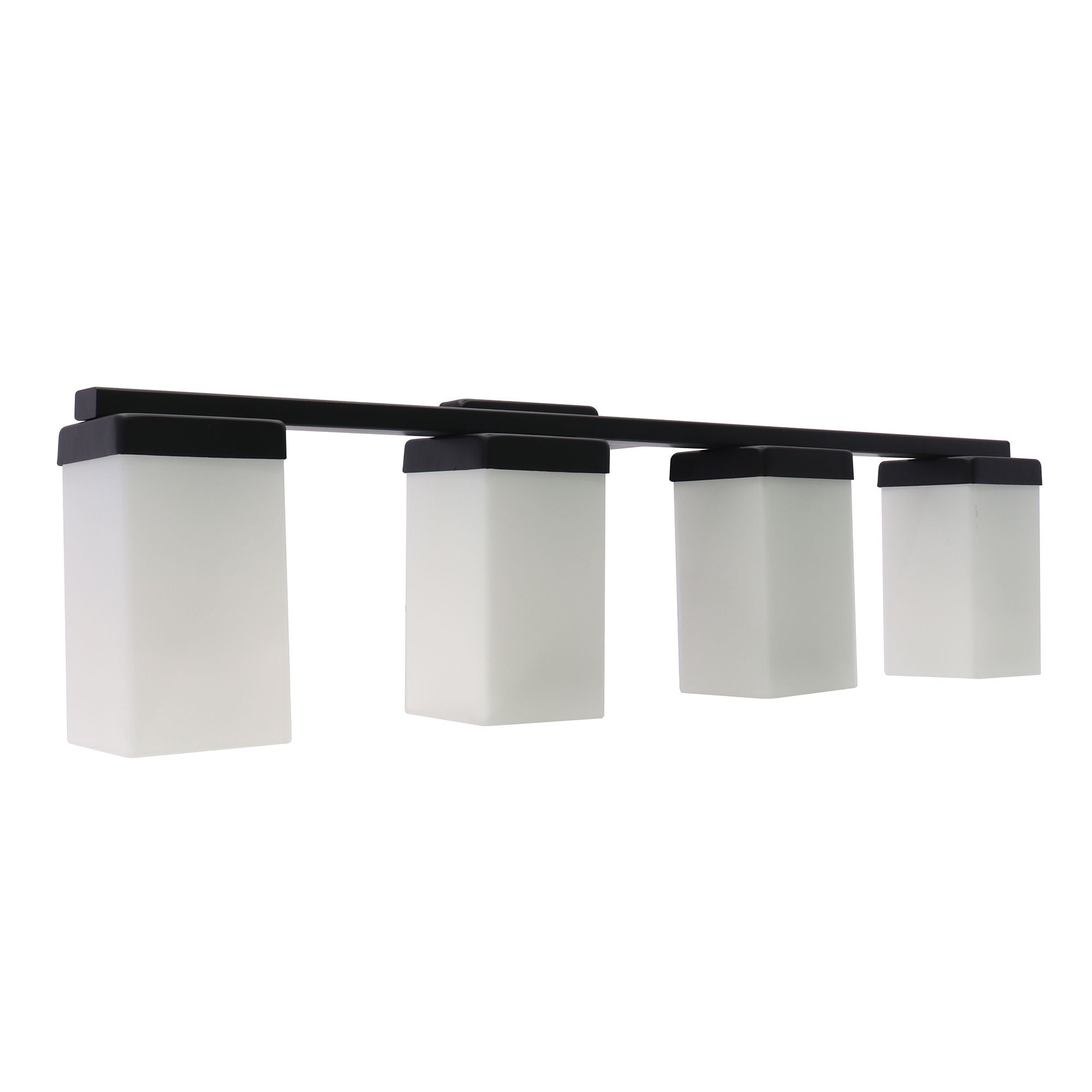 Westgate VLM-E26-4L-BK 4-Lamp E26 Lamp-Ready Vanity Light, 60W, 120VAC/60Hz - Black Finish