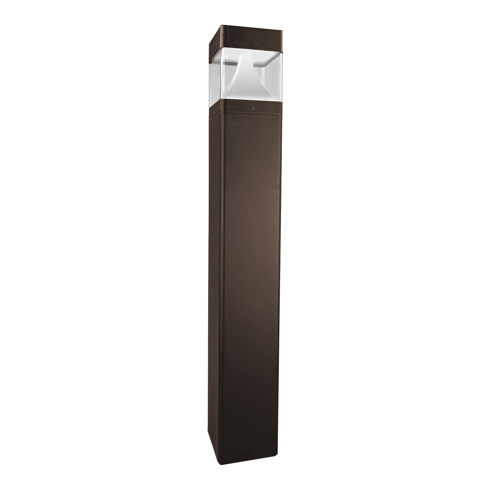 Westgate BOL-G8-200-MCTP-BR-CH G8 Bollard Head Square Chrome Reflector 10/18/25w 3CCT - Bronze