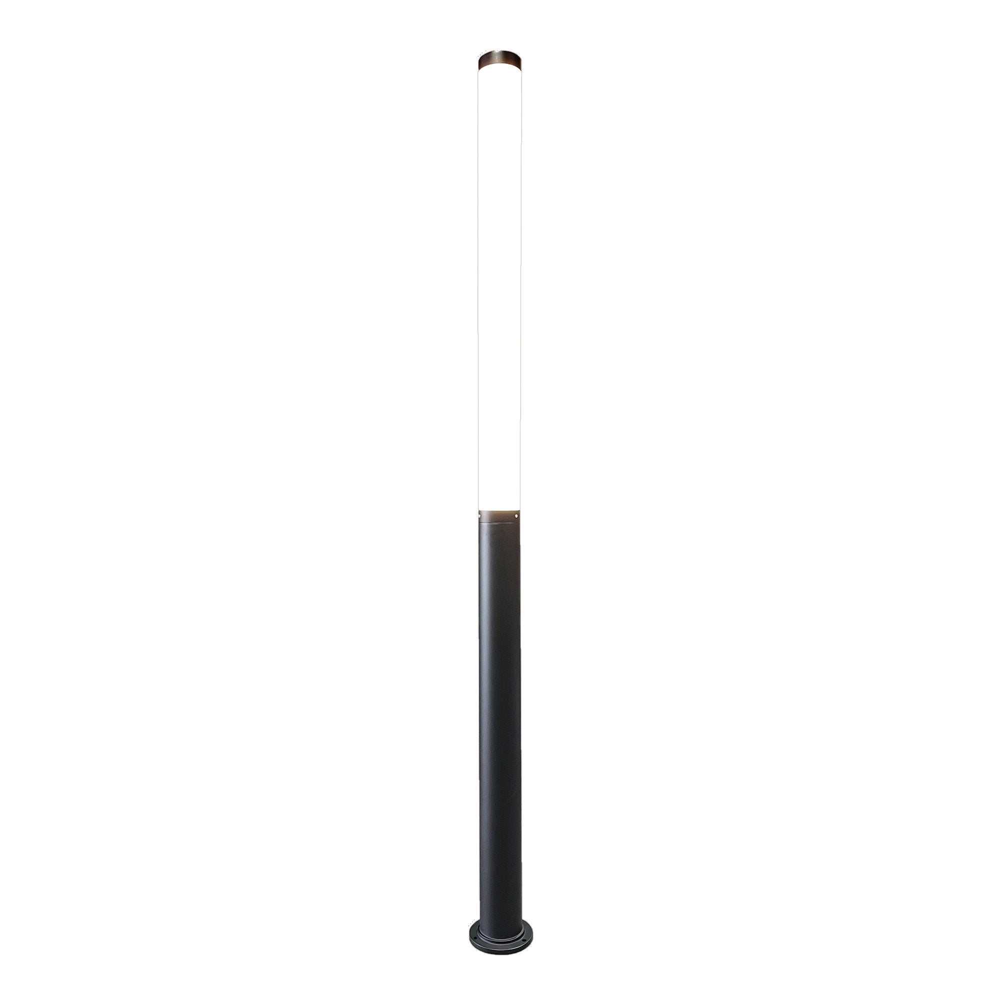 Westgate LCG4-8FT-48-MCTP-BK 4.73in X 8ft Architectural Light Column 48in Light Section 45/60/75w 3CCT 0-10v