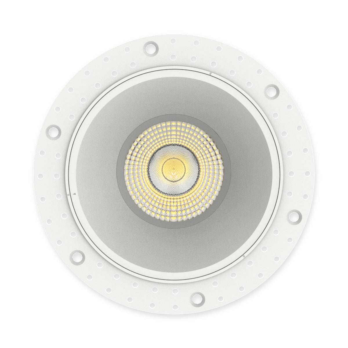 Westgate RD4TL-MCT5 4" Round Trimless Recessed Downlight, 20W, 5CCT Selectable, 1,600 Lumens, 90 CRI - White Finish