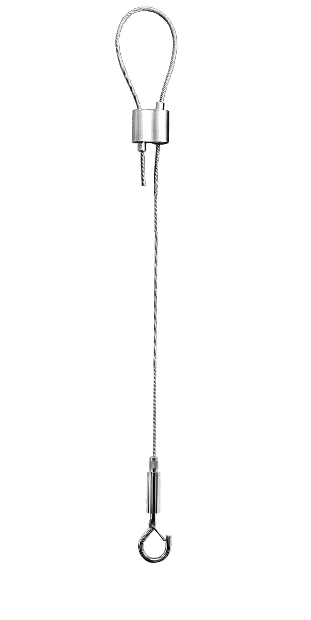 Westgate SCL-GS220 Adj - 20ft 5/64in Single Suspension Cable with Heavy Duty Hook, Loop Gripper on Top