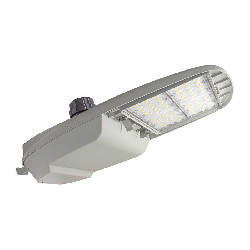 Westgate STL3-150W-50K-480V LED Street/Roadway Lights with NEMA Twist-Lock Photocell Socket - Light Grey