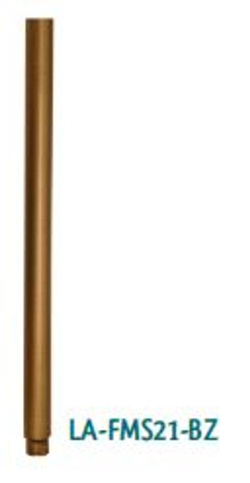 Westgate LA-FMS21-BZ Brass Elbow Shape With 1/2" Thread One Side Male One Side Female Fits on La-pipe - Antique Bronze