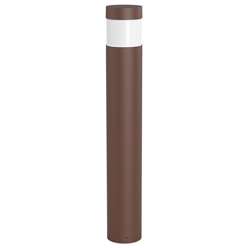 Westgate BOL-42-R-C-F-MCTP-BR Bollard 42" Round Flat Top Cone Frost Lens - Bronze
