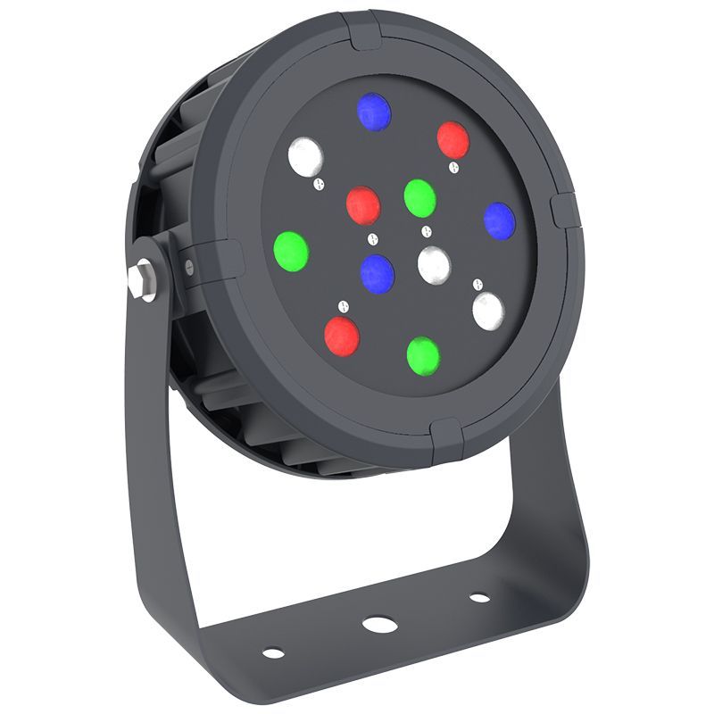 Westgate DMX-FL-36W-RGBW-BT-BK DMX 512 Compatible RGBW Round Flood Light - Black