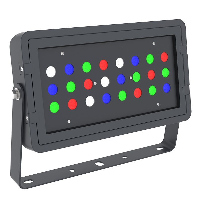 Westgate DMX-FLS-72W-RGBW-BT-BK DMX 512 Compatible RGBW Square Flood Light - Black