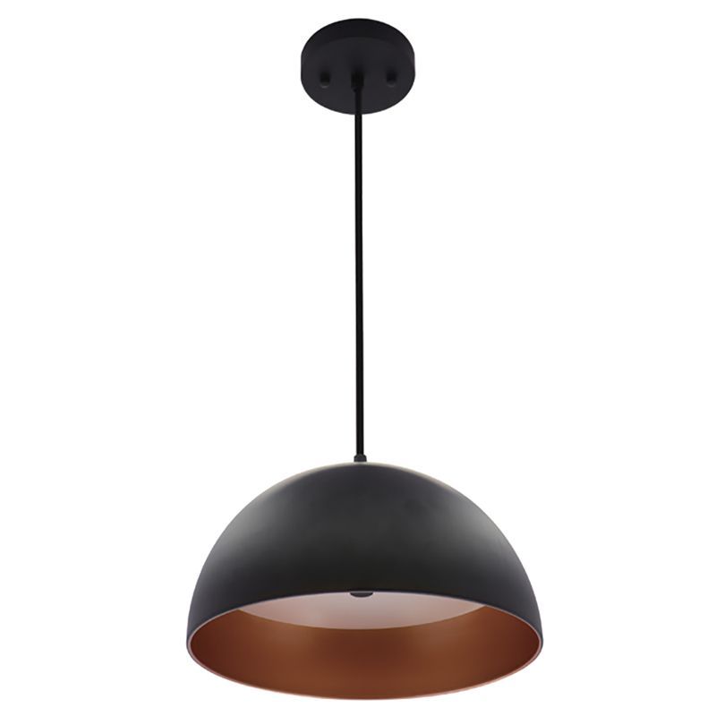 Westgate LCFD-MCT5-BG 5CCT Integrated LED Modern Dome Pendant - Black/Gold