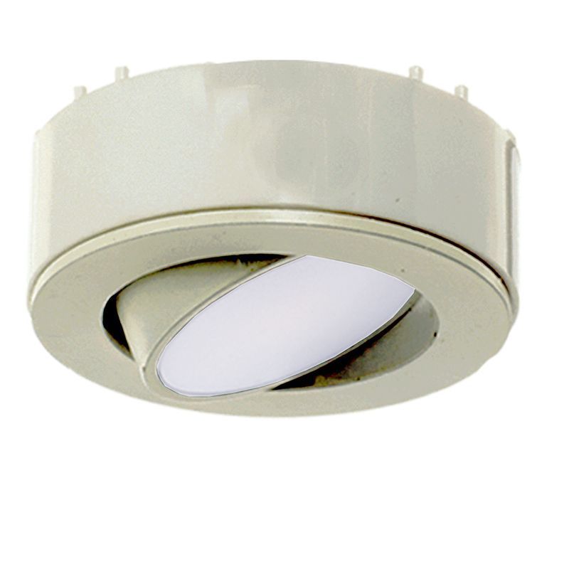Westgate PL12ADJ-50K-BN 12V LED 3" Round Adjustable Puck Light - Brushed Nickel